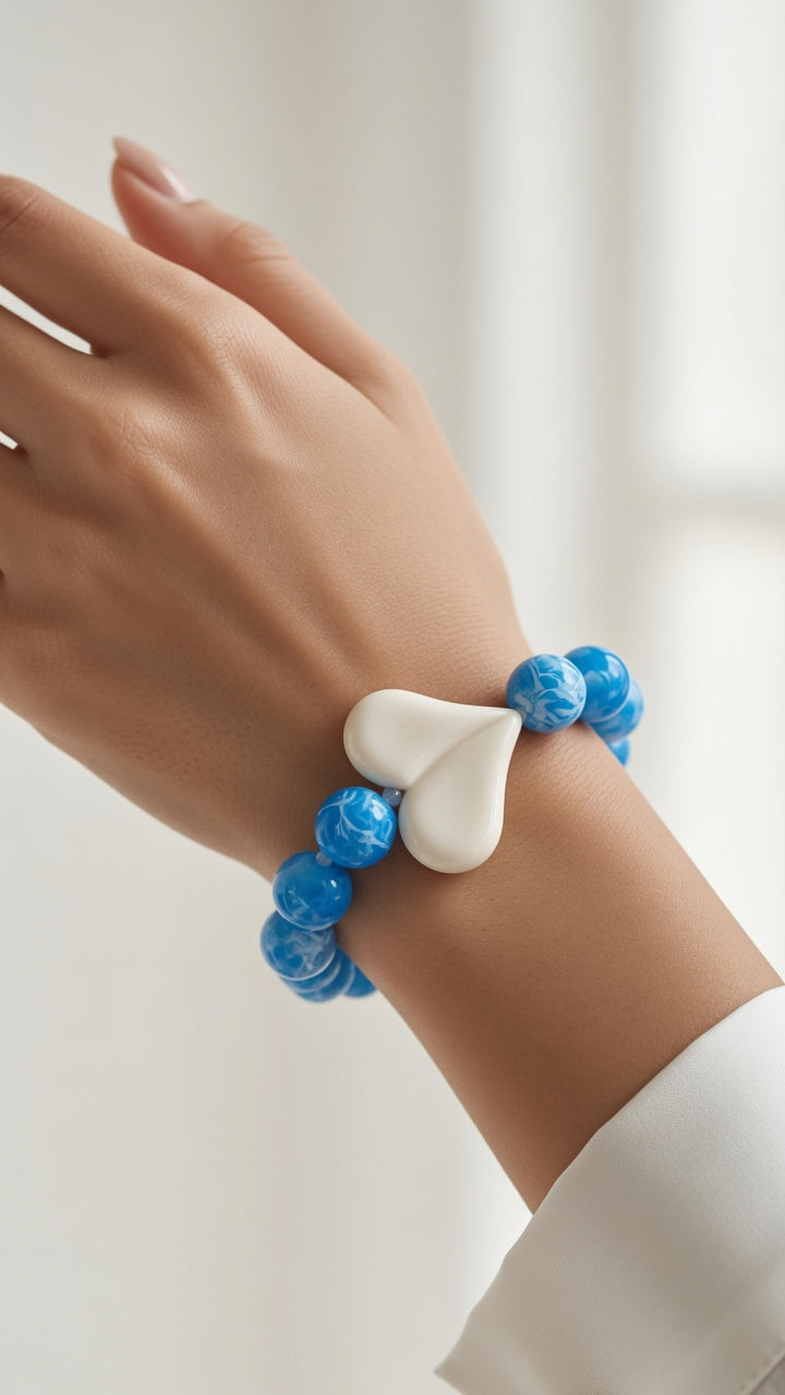 Pulsera Mármol Corazón